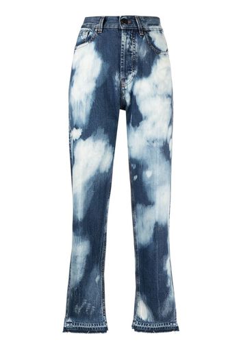 Pt05 Jeans dritti a vita alta - Blu