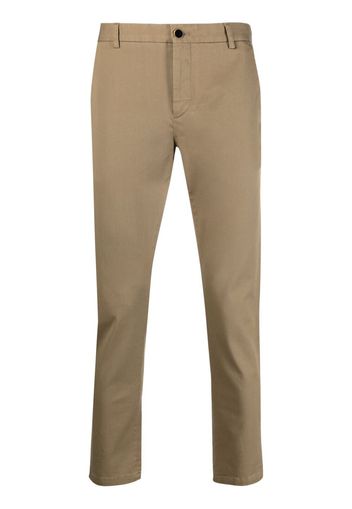Pt05 slim-cut stretch-cotton chino trousers - Marrone