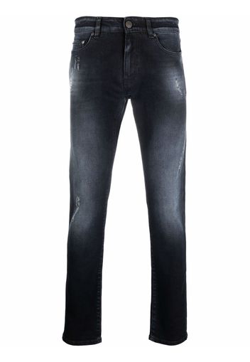 Pt05 ripped skinny jeans - Blu