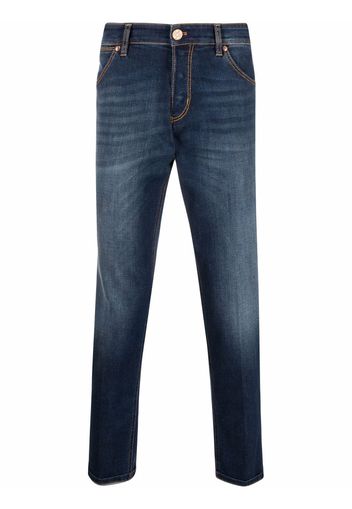 Pt05 faded straight-leg jeans - Blu