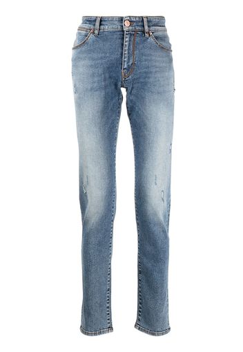 Pt05 low-rise slim fit stretch jeans - Blu