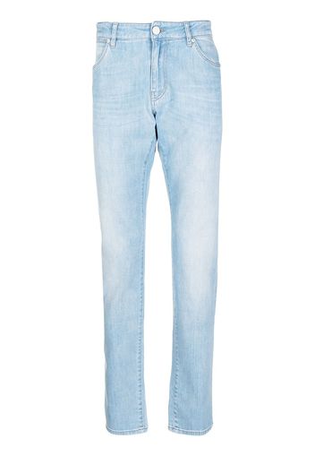 Pt05 Jeans slim a vita media - Blu