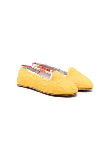 PUCCI Junior patterned slip-on ballerinas - Giallo