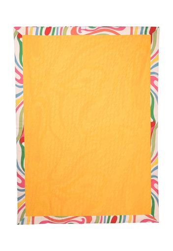 PUCCI Junior monogram-jacquard contrast-border towel - Arancione