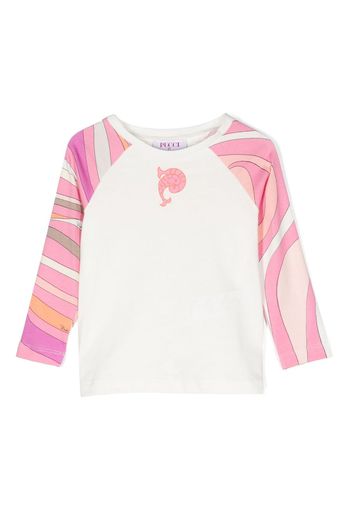 PUCCI Junior logo-print cotton T-shirt - Bianco