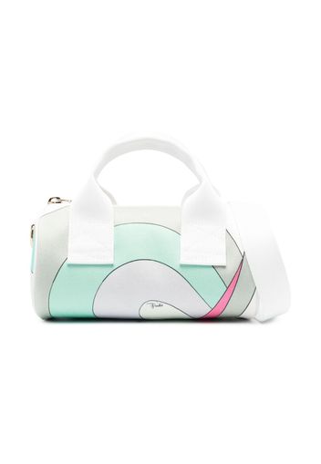 PUCCI Junior motif-print stretch-cotton holdall bag - Verde