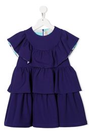 PUCCI Junior Abito corto con balze - Viola