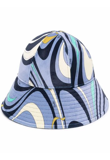 PUCCI Cappello bucket Onde con stampa - Blu