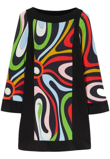 PUCCI Marmo-print mini dress - Nero