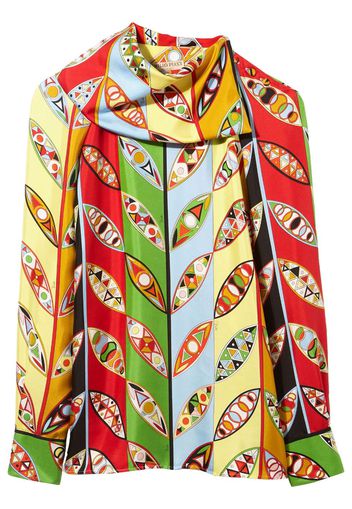 PUCCI abstract-print silk blouse - Multicolore