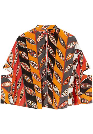 PUCCI Girandole-print blouse - Arancione