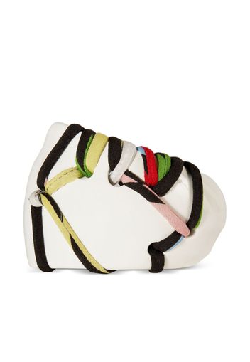 PUCCI logo-lettering open-cuff design bracelet - Bianco