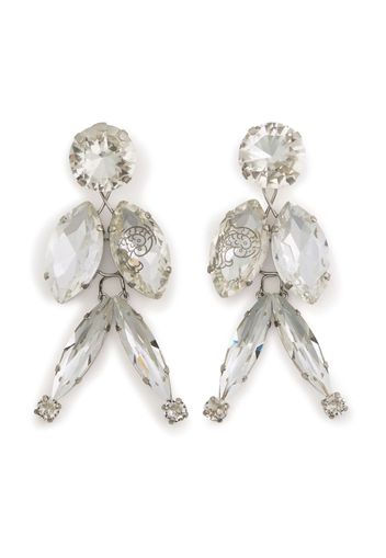 PUCCI large crystal-embellished earrings - Argento