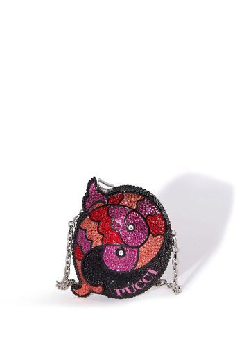 PUCCI Pucci P crystal-embellished clutch bag - Rosa