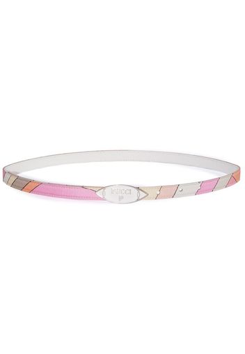 PUCCI logo-buckle belt - Rosa