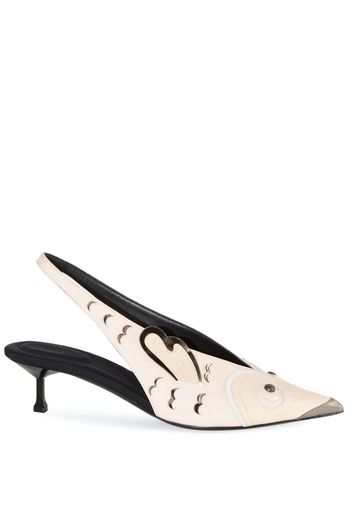 PUCCI studded leather slingback pumps - Rosa