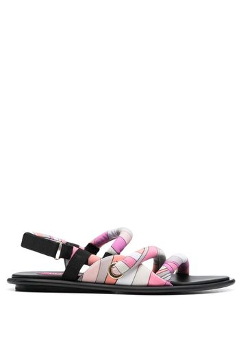 PUCCI Marmo-print flat sandals - Rosa