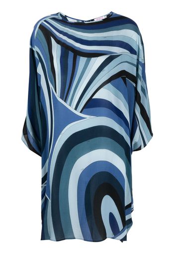 PUCCI abstract-print lightweight midi kaftan - Blu