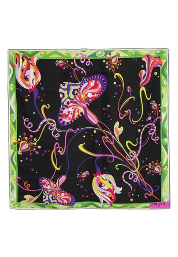 PUCCI graphic-print silk scarf - Nero