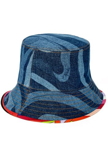 PUCCI Cappello bucket denim - Blu