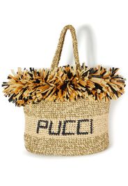 PUCCI logo-print woven tote - Toni neutri