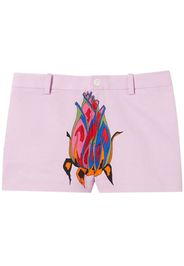 PUCCI graphic-print cotton shorts - Rosa