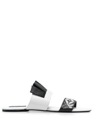 PUCCI Sandali slides con ricamo - Nero