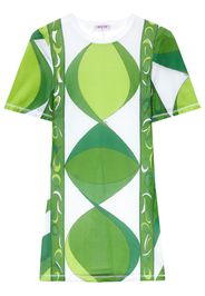 PUCCI graphic-print short-sleeve minidress - Verde