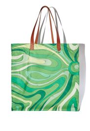 PUCCI oversize Marmo-print tote bag - Verde