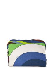 PUCCI abstract-print make up bag - Verde