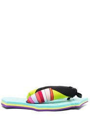 PUCCI striped open-toe flip flops - Blu