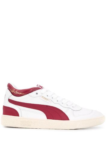 paneled low top sneakers