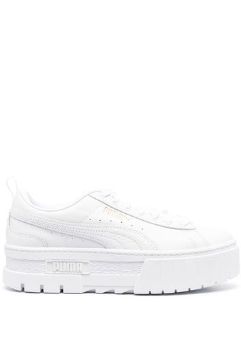 PUMA low-top chunky leather sneakers - Bianco