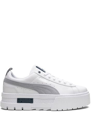 PUMA Mayze leather "Platinum Gray" sneakers - Bianco