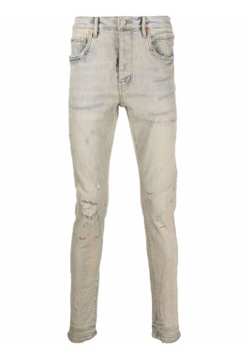 Purple Brand distressed skinny jeans - Blu