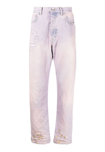 Purple Brand straight-leg bleached jeans - Rosa