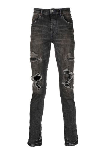 Purple Brand distressed slim-fit jeans - Nero