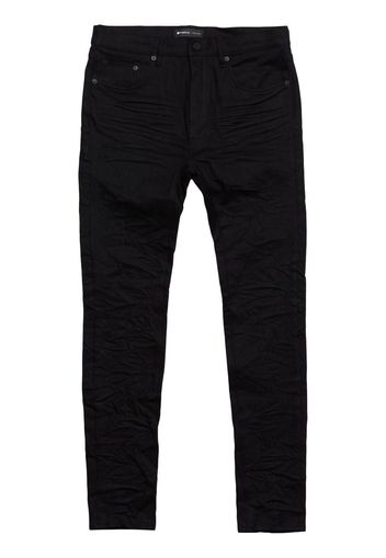 Purple Brand crinkled slim-cut jeans - Nero