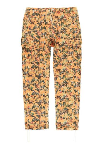 Purple Brand graphic-print cargo trousers - Arancione