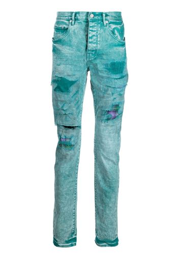 Purple Brand distressed skinny cut jeans - Verde