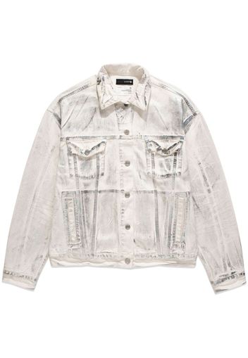 Purple Brand P027 oversized denim jacket - Bianco