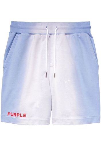 Purple Brand logo-print track pants - Blu