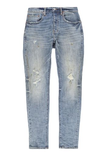 Purple Brand distressed bleached skinny jeans - Blu