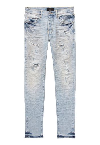 Purple Brand Jeans skinny con effetto vissuto - Blu