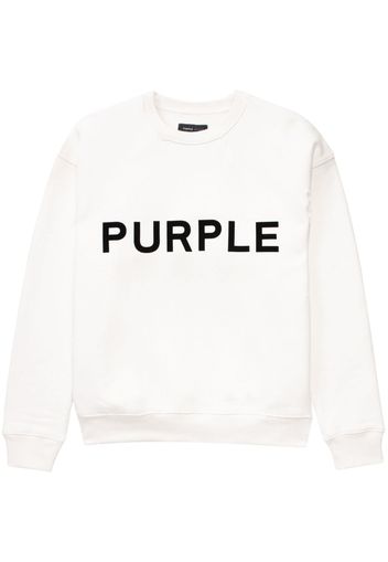 Purple Brand Felpa con stampa - Bianco