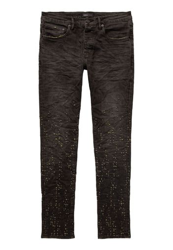 Purple Brand Jeans skinny a vita bassa - Nero