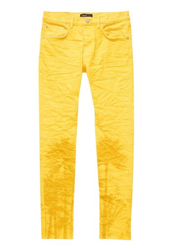 Purple Brand Jeans skinny a vita bassa - Giallo