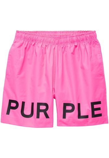 Purple Brand Bermuda con stampa - Rosa