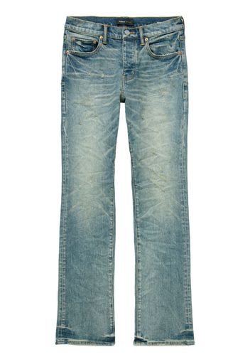 Purple Brand Jeans dritti con effetto vissuto - Blu