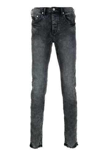 Purple Brand stonewashed mid-rise jeans - Grigio